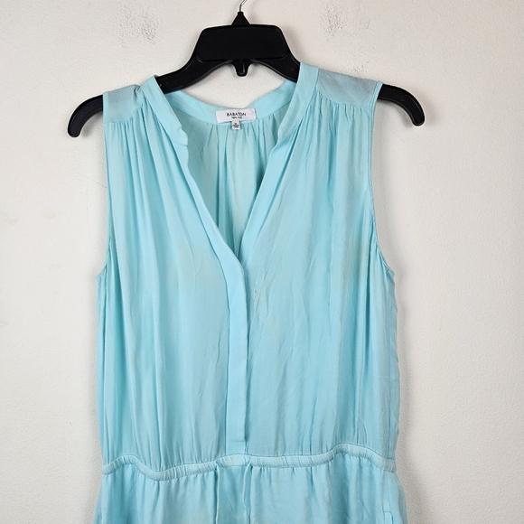 Aritzia Babaton Benedict Silk Dress in Mint Size Medium Summer - Picture 3 of 7